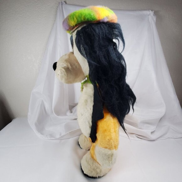 VTG 1970's Droopy Dog Plush Multicolor Hat and Scarf Carnival Toy 17" Tall RARE - Picture 11 of 16